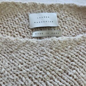 Lauren Manoogian Cream Knit Sweater